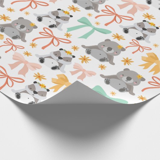 Kute dieren cadeaupapier (Hoek)