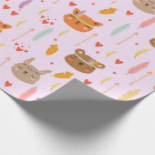 Kute dieren cadeaupapier (Hoek)