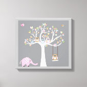 Kute dieren canvas afdruk (Voorkant)