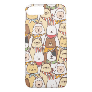 Kute dieren 	iPhone 8/7 hoesje