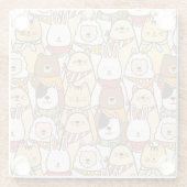 Kute dieren glazen onderzetter (Achterkant)