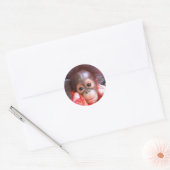 Kute dieren ronde sticker (Envelop)
