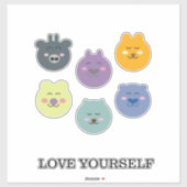 Kute dieren sticker (Vel)