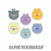 Kute dieren sticker (Voorkant)