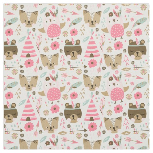 Kute dieren stof (Swatch)