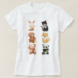 Kute dieren t-shirt