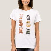 Kute dieren t-shirt (Voorkant)
