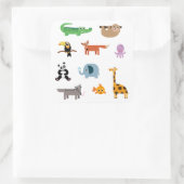 Kute dieren - Wilde dieren Vierkante Sticker (Tas)