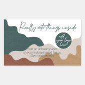 Kute Dingen in Bedrijfs Verpakking Rechthoekige Sticker (Voorkant)