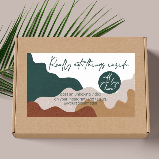 Kute Dingen in Bedrijfs Verpakking Rechthoekige Sticker