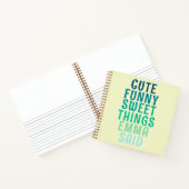 Kute Dingen Mijn Kind zei Notitieboek voor persoon (Binnen)