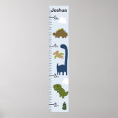 Kute Dinosaur Growth Chart Keep at 8x44! Poster (Voorkant)
