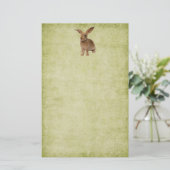 Kute diskette Bunny- Stationery-No-linnen Briefpapier (Staand voorkant)
