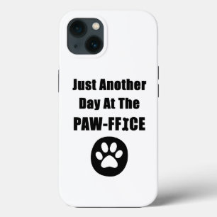 Kute Dog Paw Pun, nog een dag op het kantoor Case-Mate iPhone Case
