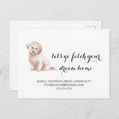 Kute Dog Real Estate Kopen Marketing Briefkaart (Voorkant / Achterkant)
