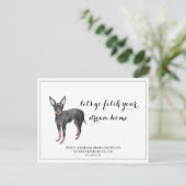 Kute Dog Real Estate Kopen Marketing Briefkaart (Staand voorkant)