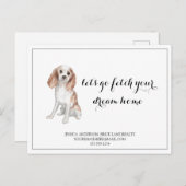 Kute Dog Real Estate Kopen Marketing Briefkaart (Voorkant / Achterkant)