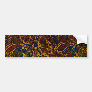 Kute donkerbruine paisleyvormig ontwerp bumpersticker