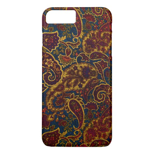 Kute  donkerbruine paisleyvormig ontwerp Case-Mate iPhone case (Achterkant)