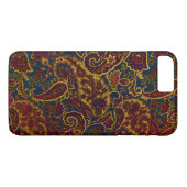 Kute  donkerbruine paisleyvormig ontwerp Case-Mate iPhone case (Achterkant (Horizontaal))