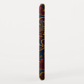 Kute  donkerbruine paisleyvormig ontwerp Case-Mate iPhone case (Achterkant/rechts)