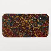 Kute  donkerbruine paisleyvormig ontwerp Case-Mate iPhone case (Achterkant (horizontaal))