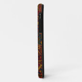 Kute donkerbruine paisleyvormig ontwerp Case-Mate iPhone case (Achterkant/links)