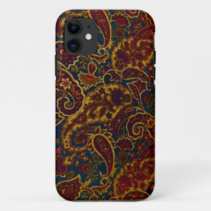 Kute donkerbruine paisleyvormig ontwerp Case-Mate iPhone case