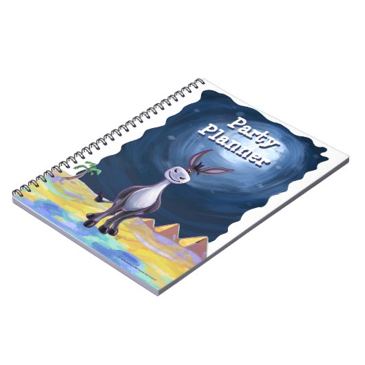 Kute Donkey Party Planner Notitieboek (Linkerzijde)