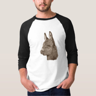 Kute donkey tekenend dierlijk realist-T-shirt T-shirt