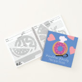 Kute Donut Bakery Recipe Kinder Blue Notitieboek (Binnen)