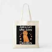 Kute doodle Art voor vrouwelijke meisjes Mam Golde Tote Bag (Voorkant)