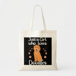 Kute doodle Art voor vrouwelijke meisjes Mam Golde Tote Bag