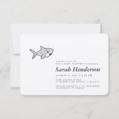 Kute door de hand getrokken uitnodiging tot het Ba (Voorkant)