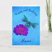 Kute Dragonfly op bloem, speciaal gepersonaliseerd Kaart (Voorkant)