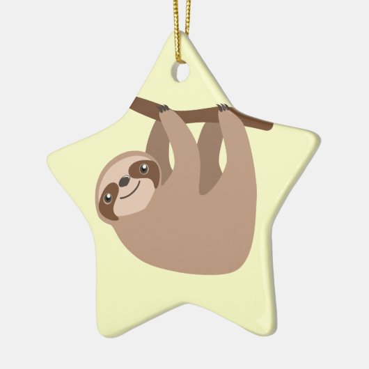 Kute drie-Toed sleuf Keramisch Ornament (Links)