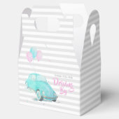 Kute drive door Baby shower voordeur box 🚗 Bedankdoosjes (Geopend)