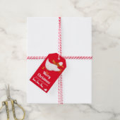 Kute duck kerst cadeaulabel (Met Touw)