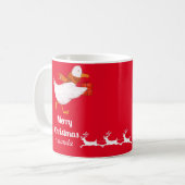 Kute duck kerst koffiemok (Voorkant links)