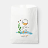 Kute ducking gender-neutraal baby shower bedankzakje (Voorkant)