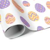 Kute Easter Egg Pattern Colorful Spring Cadeaupapier (Rol Hoek)