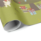 Kute egel met astomstructuur en hoge Kinderen Cadeaupapier (Rol Hoek)