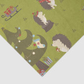 Kute egel met astomstructuur en hoge Kinderen Tissuepapier (Detail)