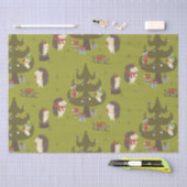 Kute egel met astomstructuur en hoge Kinderen Tissuepapier (Craft)