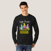 Kute Egg Hunt Squad Gnomes Paasdag Bunny T-shirt (Voorkant volledig)