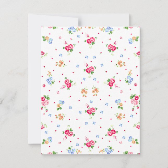 Kute elegante  kleine bloemenkoorten (Voorkant)