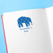 Kute Elephant Crafting Bookplate Rubber Stamp Zelfinktende Stempel