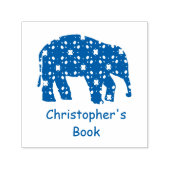 Kute Elephant Crafting Bookplate Rubber Stamp Zelfinktende Stempel (Design)