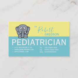 Kute Elephant Pediatricia Benoemkaart Afsprakenkaartje