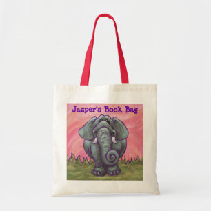Kute Elephant Personal Book Bag Tote Bag
